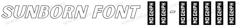 Sunborn font 字体字体转换
